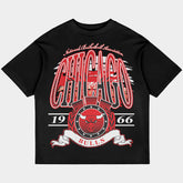 Chicago Bulls 1966 Oversized Black Tee